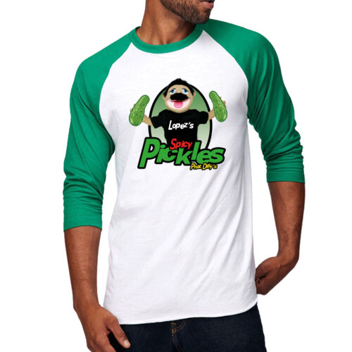 Lopez Spicy Pickles Baseball Tee Thumbnail